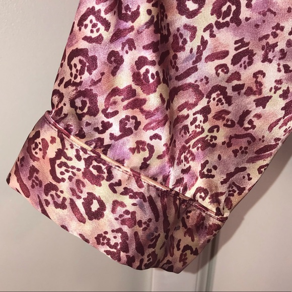 Intimates & Sleepwear | Two Piece Leopard Print Silky Satin Pajamas | Poshmark